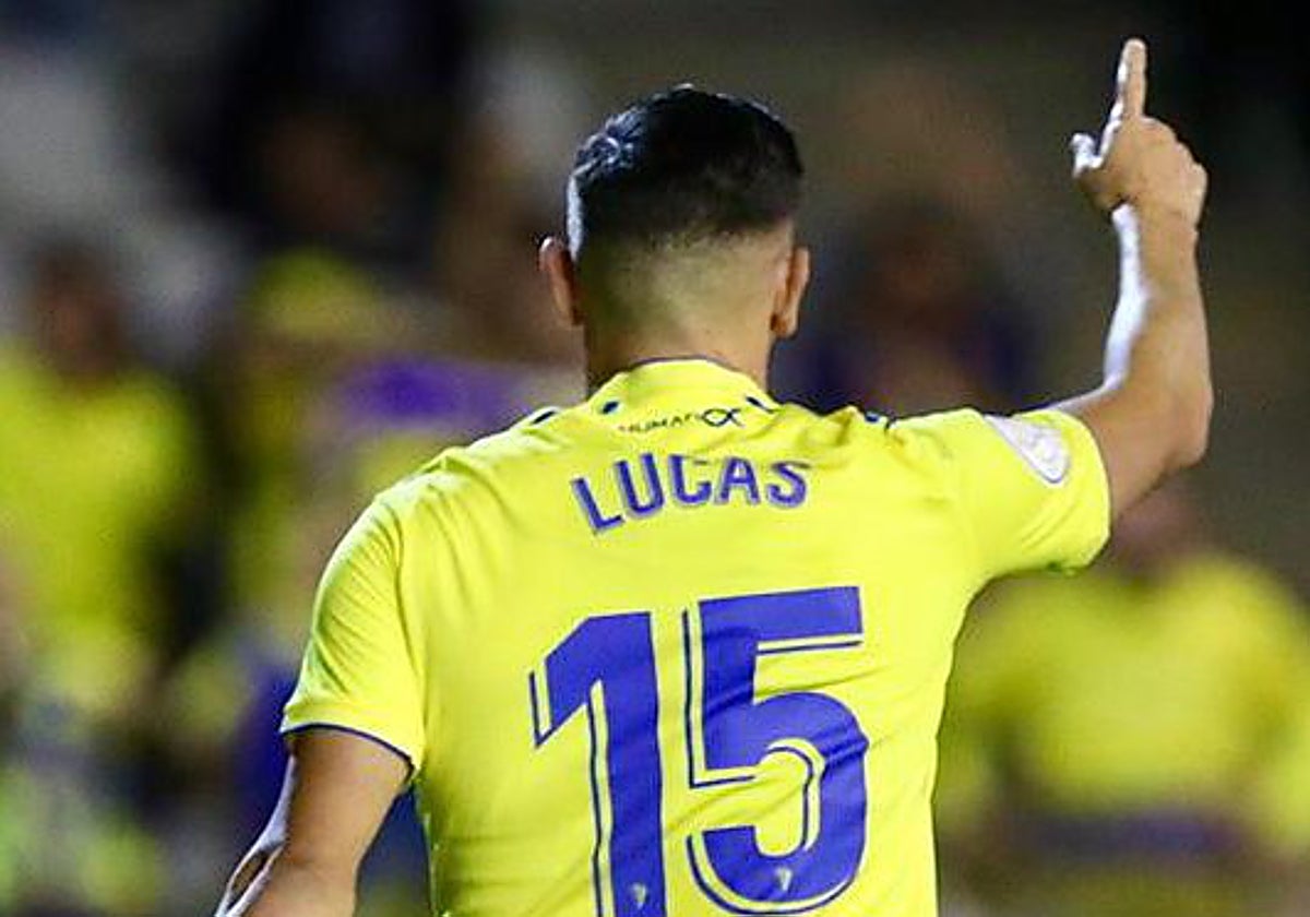 Lucas Pérez durante su etapa en el Cádiz CF.