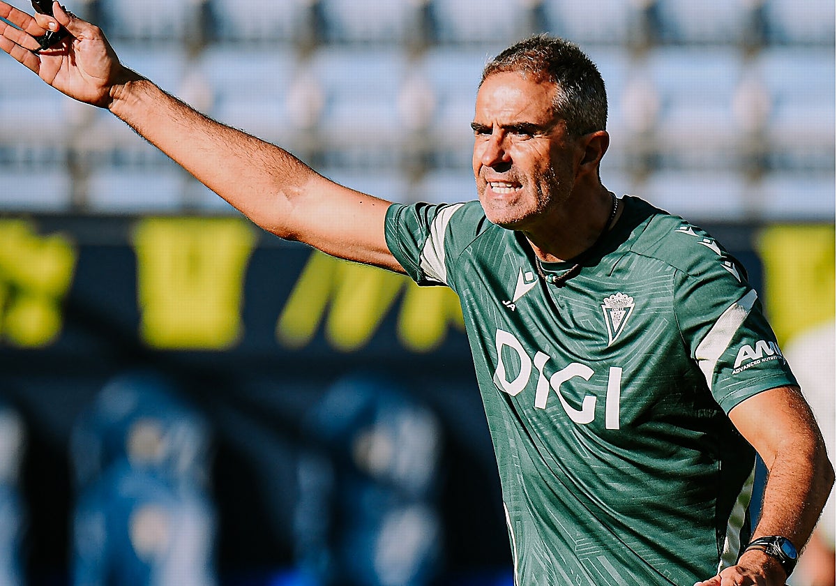 Gaizka Garitano, durante un entrenamiento