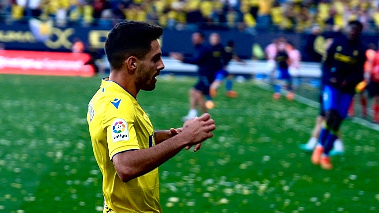 Sobrino durante su etapa en el Cádiz CF.