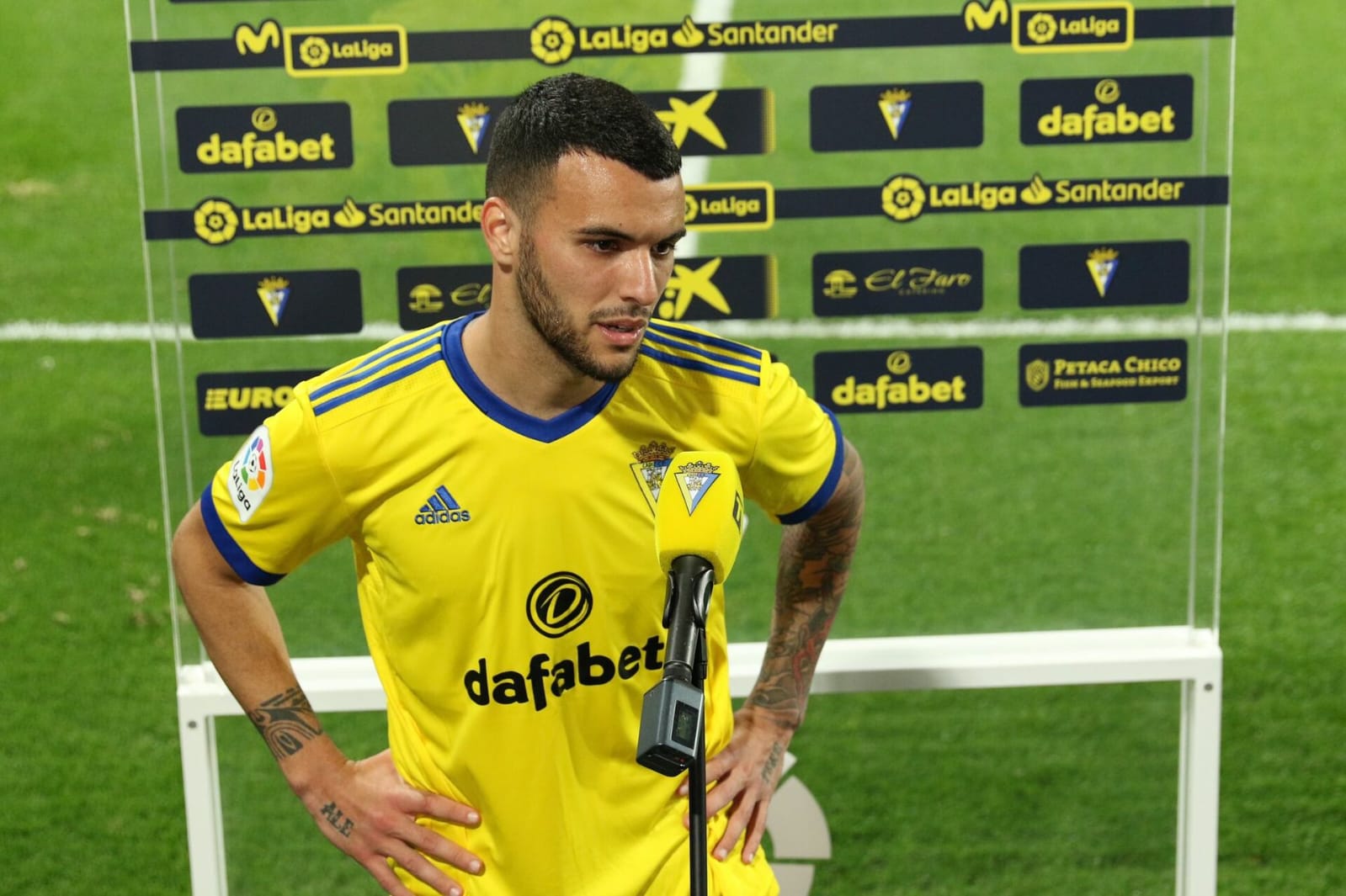 Álex Martín, en su etapa como jugador del Cádiz CF