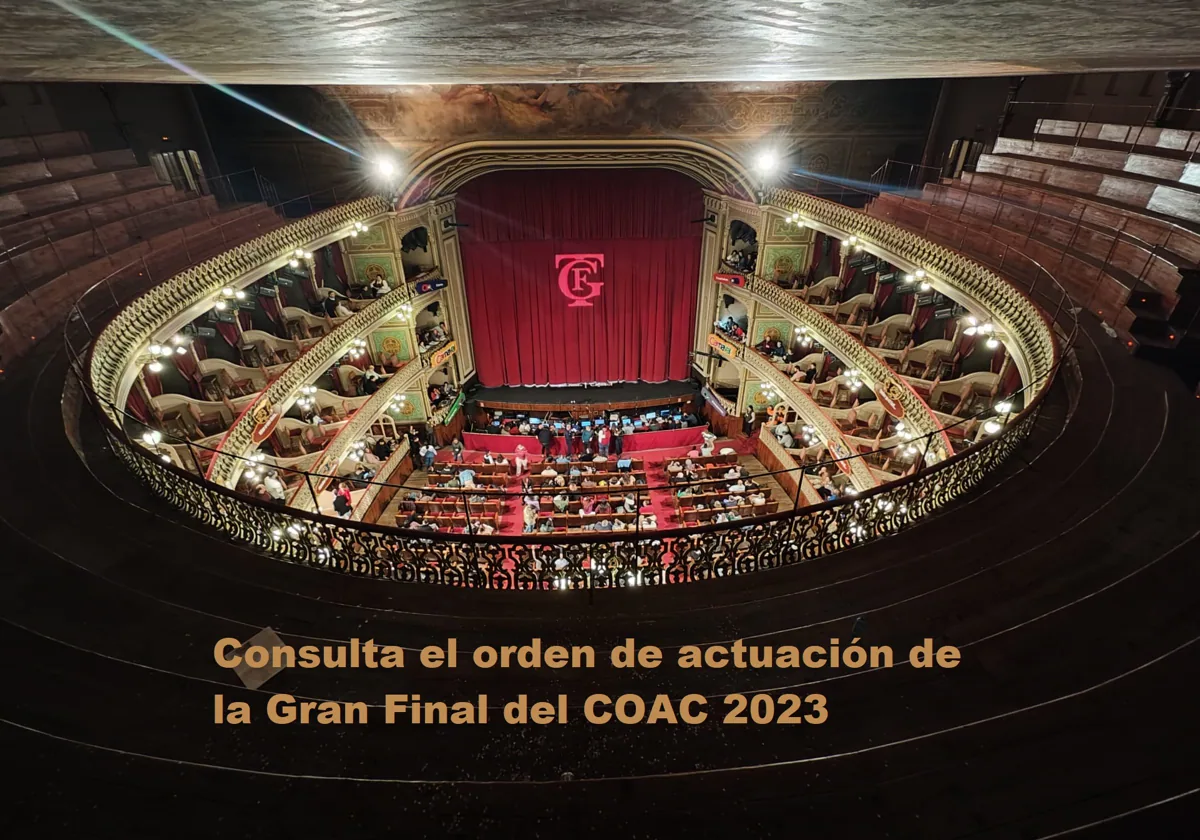 Consulta el orden de actuación en la Gran Final del Falla 2023 de Cádiz