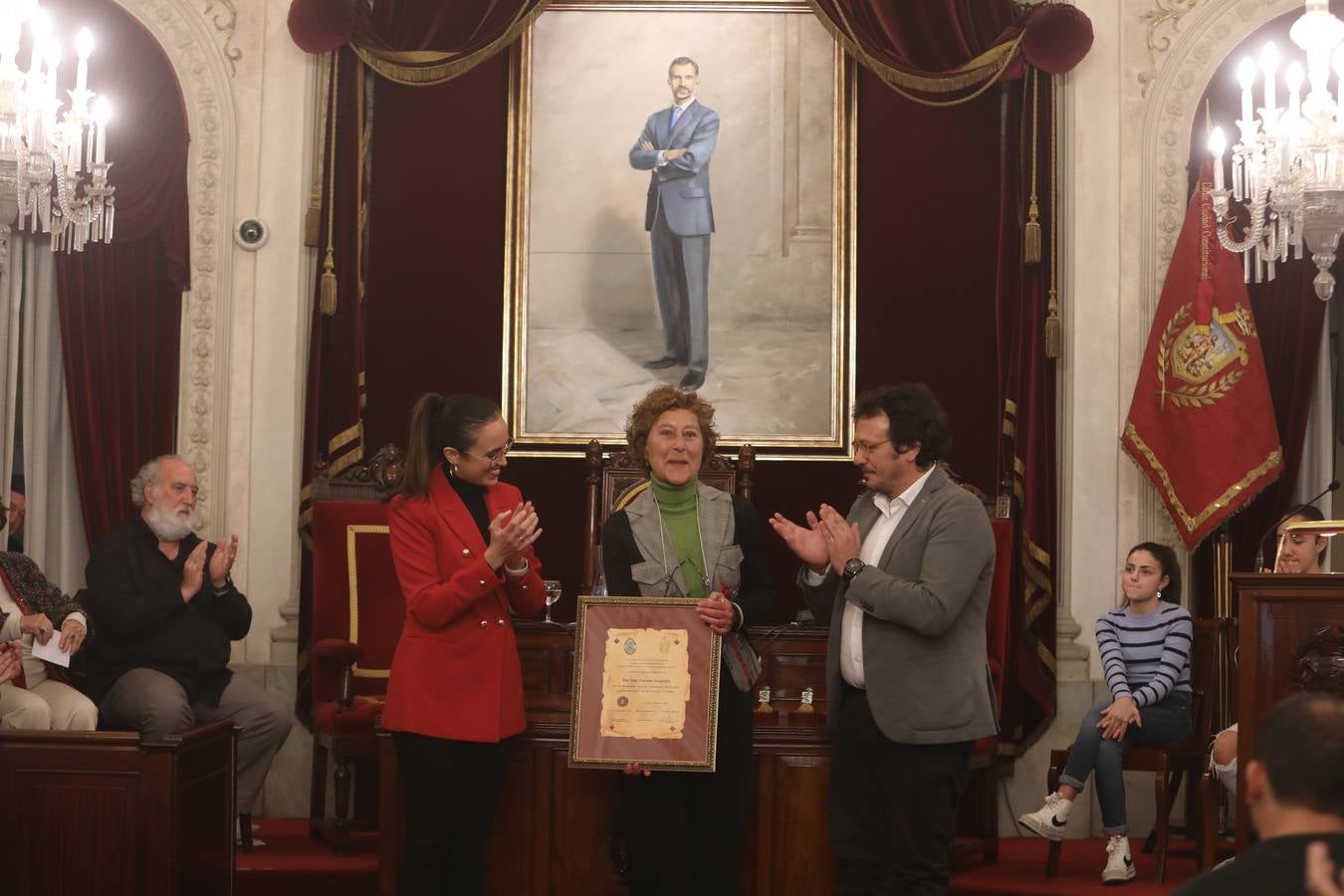 Recepción al pregonero Joaquín Quiñones, las pregoneras infantiles, el Gran Momo y los Hércules de Oro de 2023