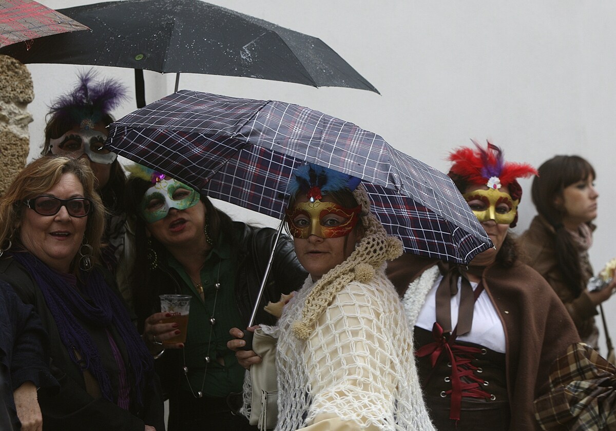 El tiempo en Cádiz: el Carnaval chiquito, pasado por agua
