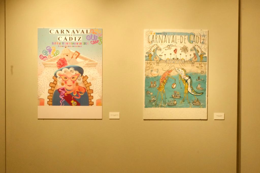 Fotos: La exposición con los carteles del Carnaval de Cádiz 2024 queda inaugurada