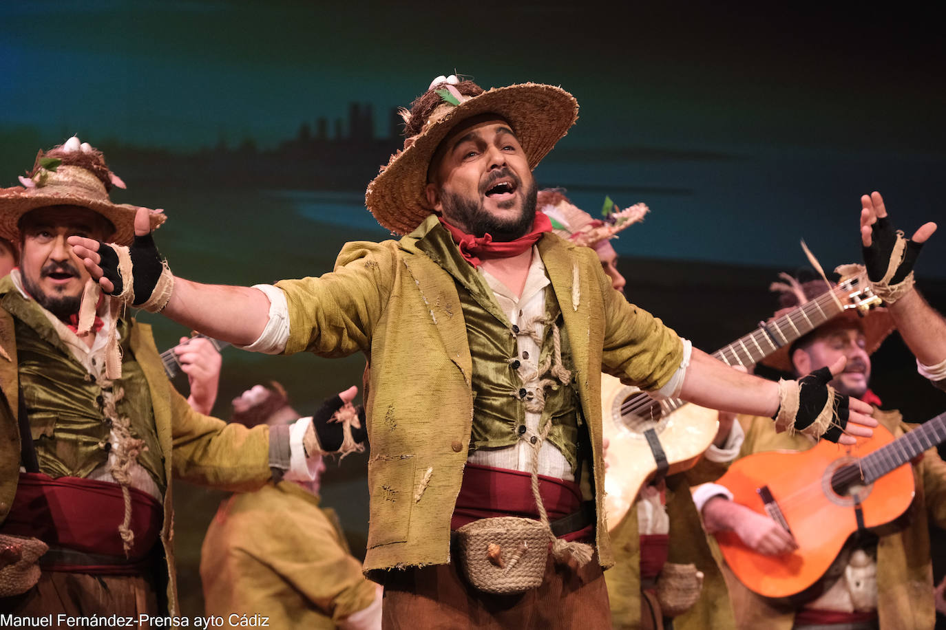 Fotos: Comparsa &#039;Pueblejito la Frontera&#039; en la sétima sesión de preliminares del COAC 2024