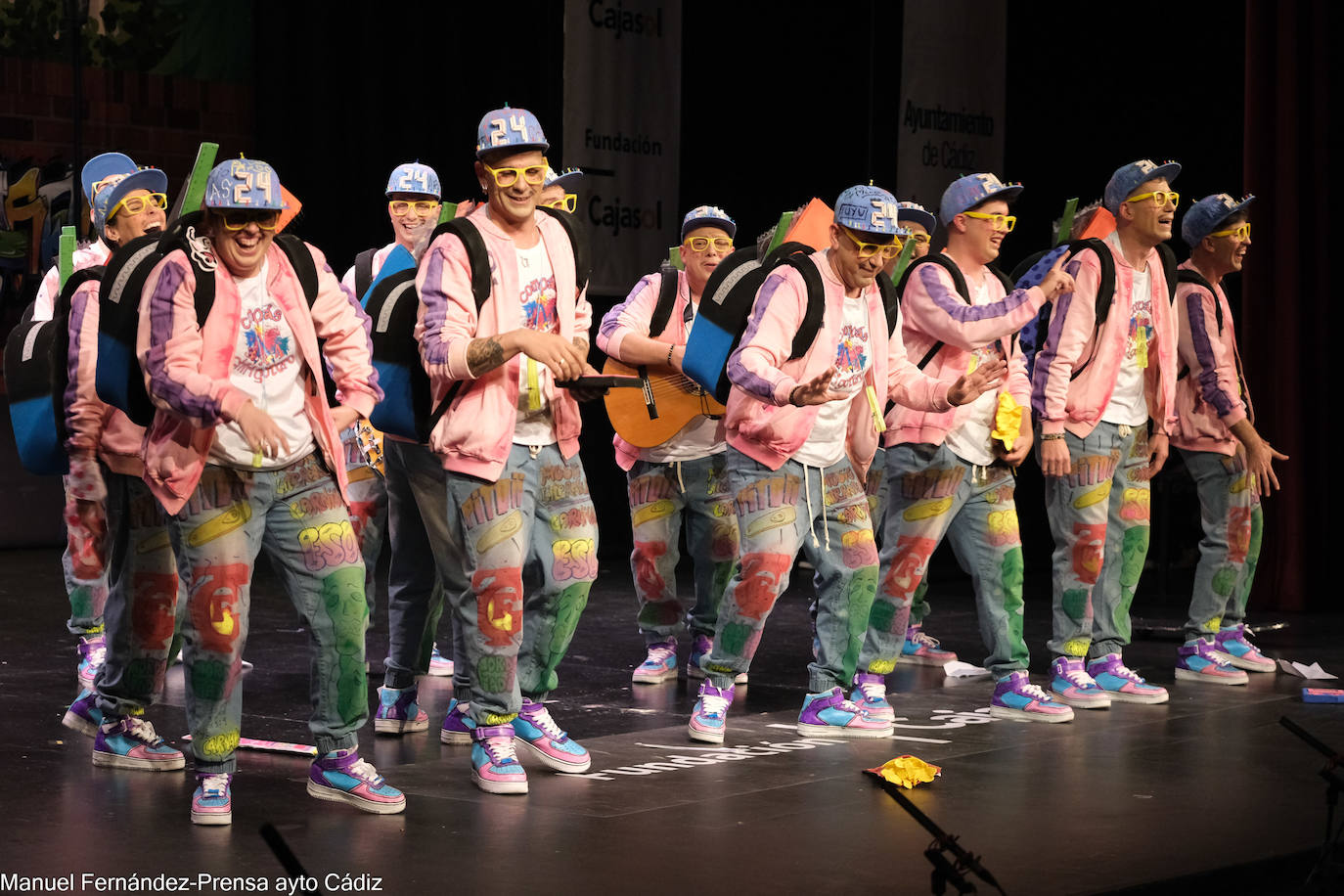 FOTOS: Chirigota &#039;Los gallitanos&#039; en el COAC 2024, del Carnaval de Cádiz