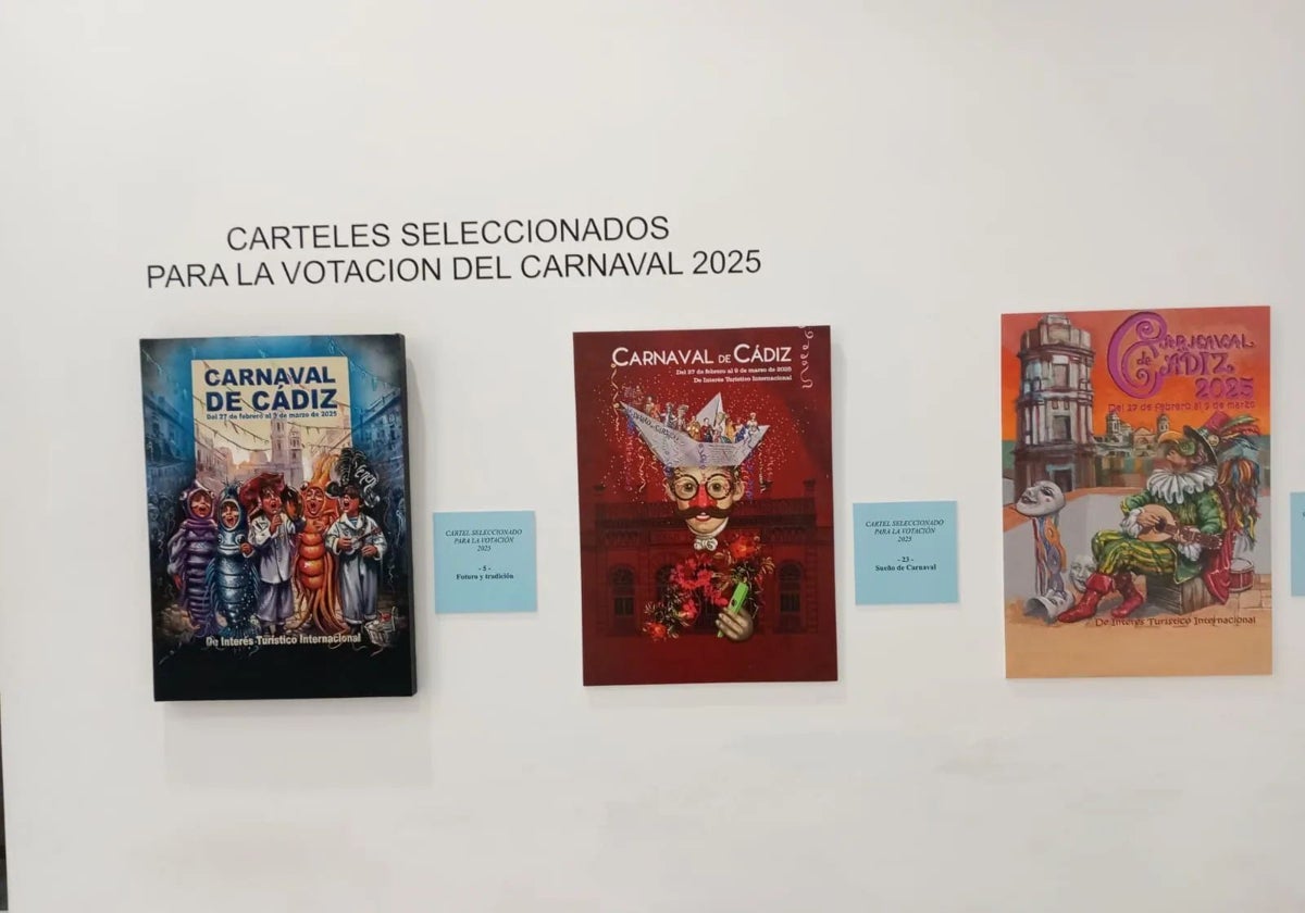 Exposición de los carteles seleccionados.