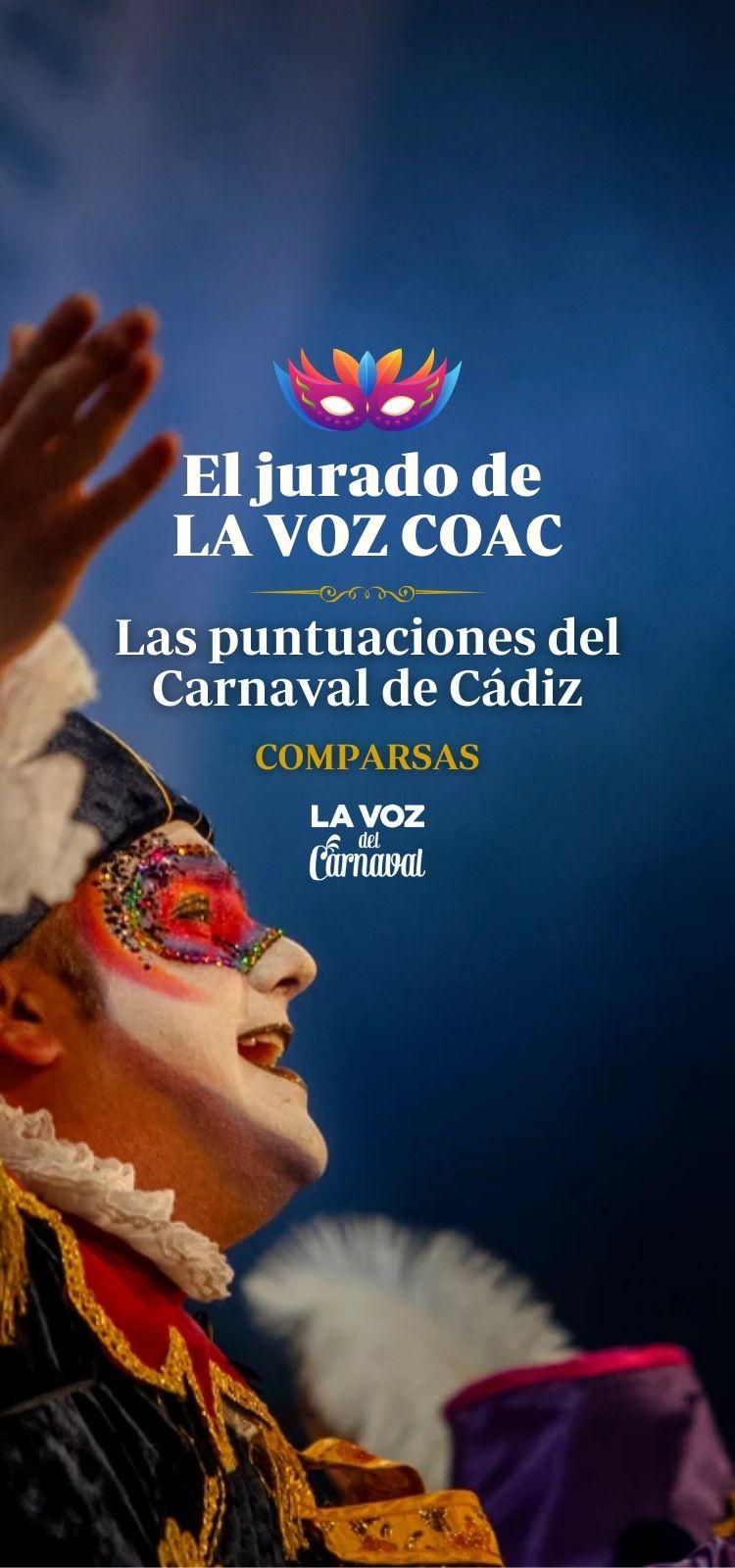 Estos son los puntos del Jurado de LA VOZ de comparsas en las preliminares del COAC 2025