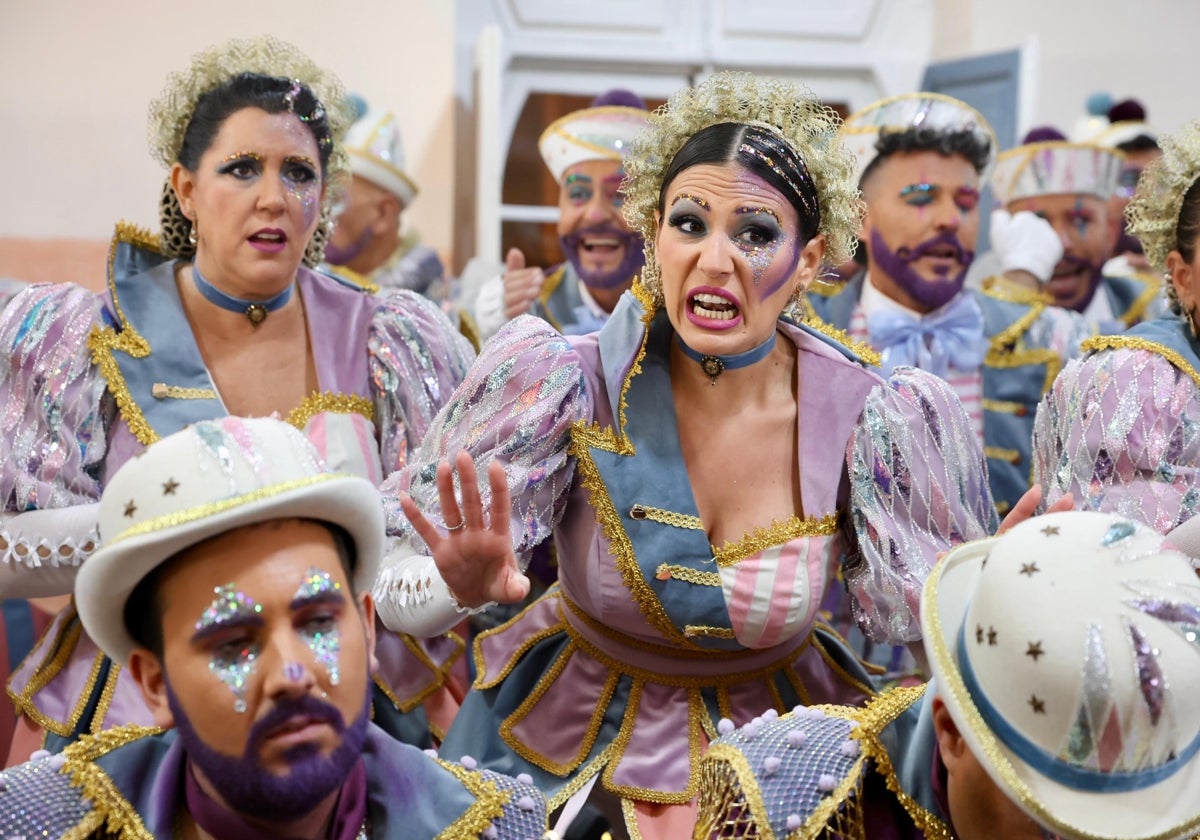 Miriam Ballesteros, en el coro 'Cádiz Show'