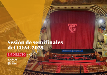 COAC 2025, en directo: sigue la sesión de semifinales, orden de actuaciones y última hora del Concurso del Carnaval de Cádiz hoy