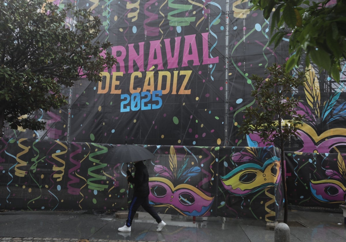 La lluvia ha marcado el final del Carnaval de Cádiz de este año