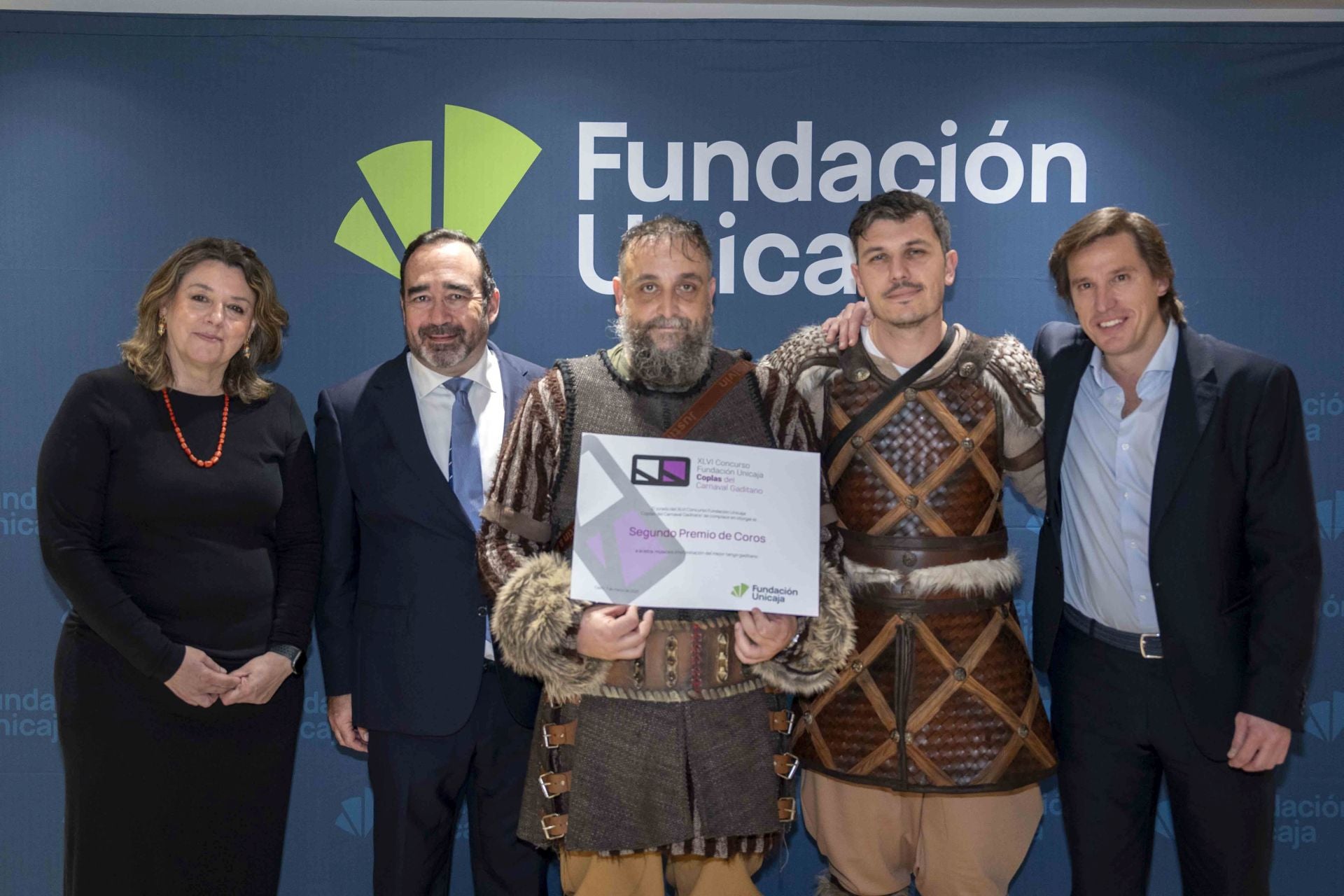 Imágenes de la entrega de los premios del concurso de coplas de la Fundación Unicaja del carnaval gaditano