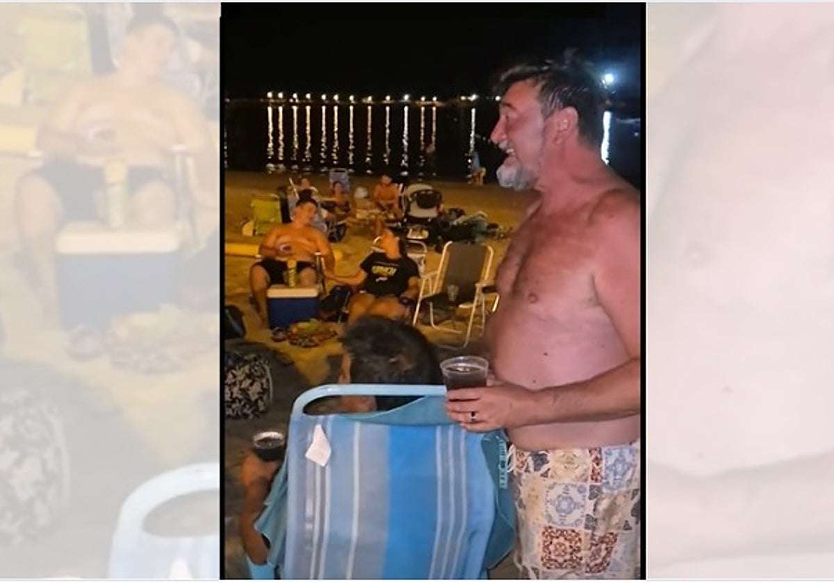 El Sheriff en la playa de La Caleta, en Cádiz