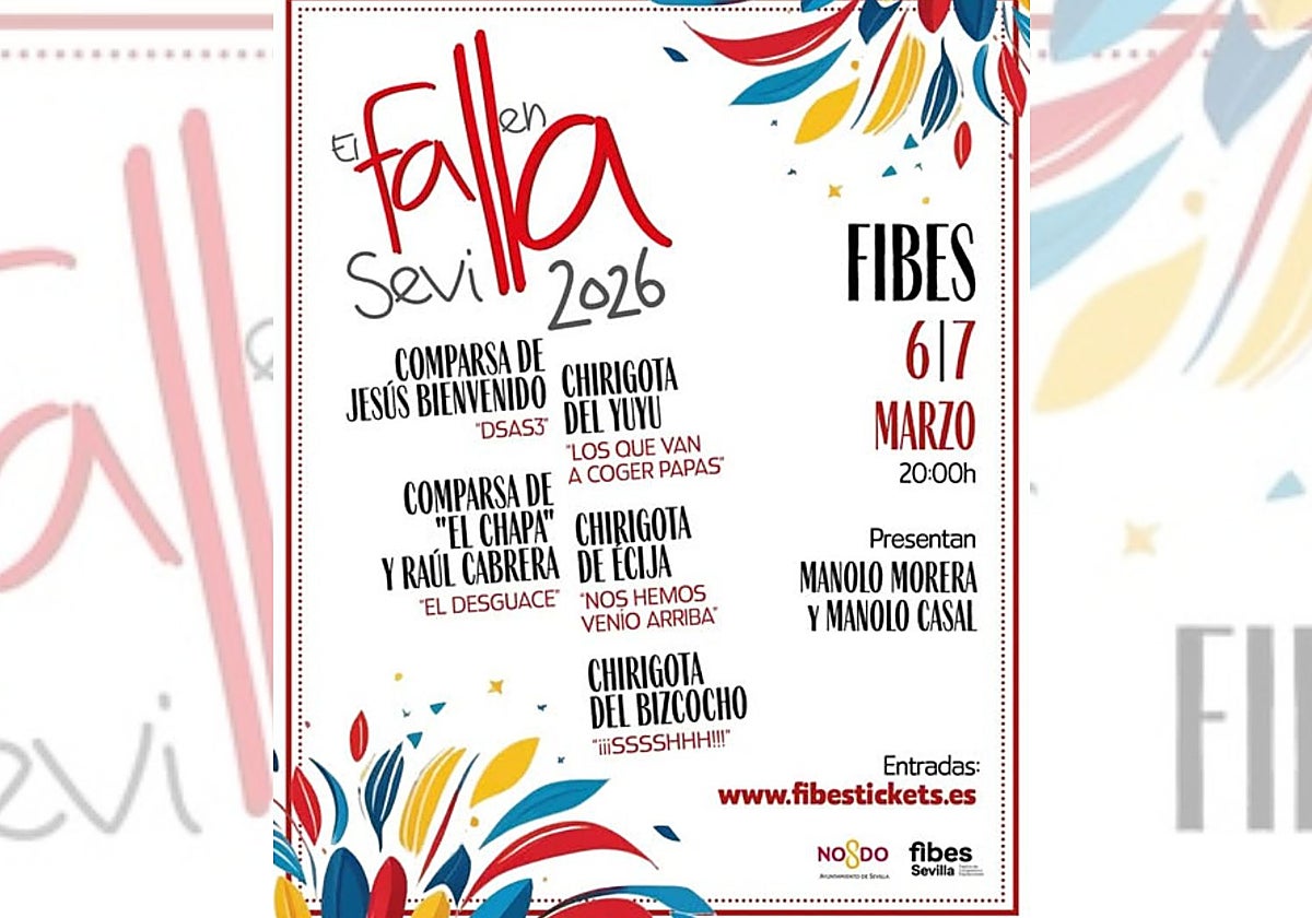 Sevilla vuelve a ser capital carnavalera: FIBES desvela el cartel de su edición 2026
