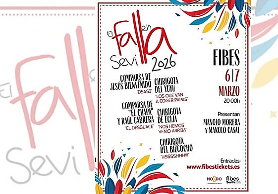 La edición 2026 de 'El Falla en Sevilla' ya tiene cartel