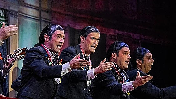 El Bizcocho y su chirigota, en la pasada edición del Carnaval de Cádiz.