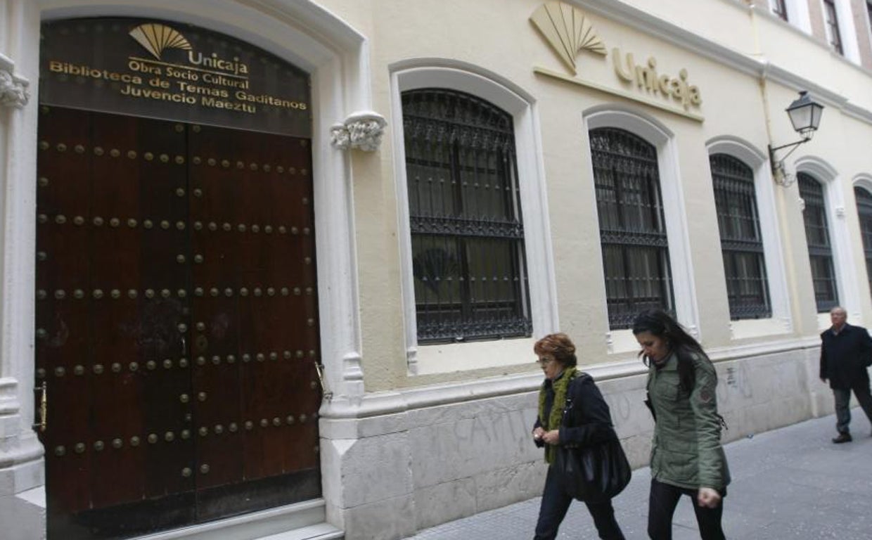 Sede de la Fundación Unicaja en la Calle San Francisco, en Cádiz