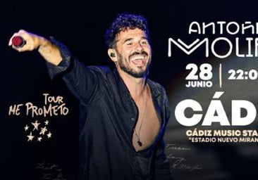 Antoñito Molina en el Cádiz Music Stadium, su primer estadio: «uno de mis sueños desde que era niño»