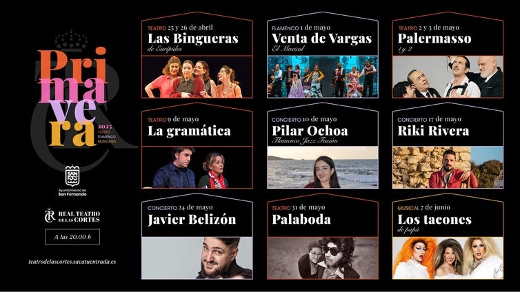 Temporada de primavera del Teatro de las Cortes: las niñas de Cádiz, Riki Rivera, María Adánez, el palermasso...