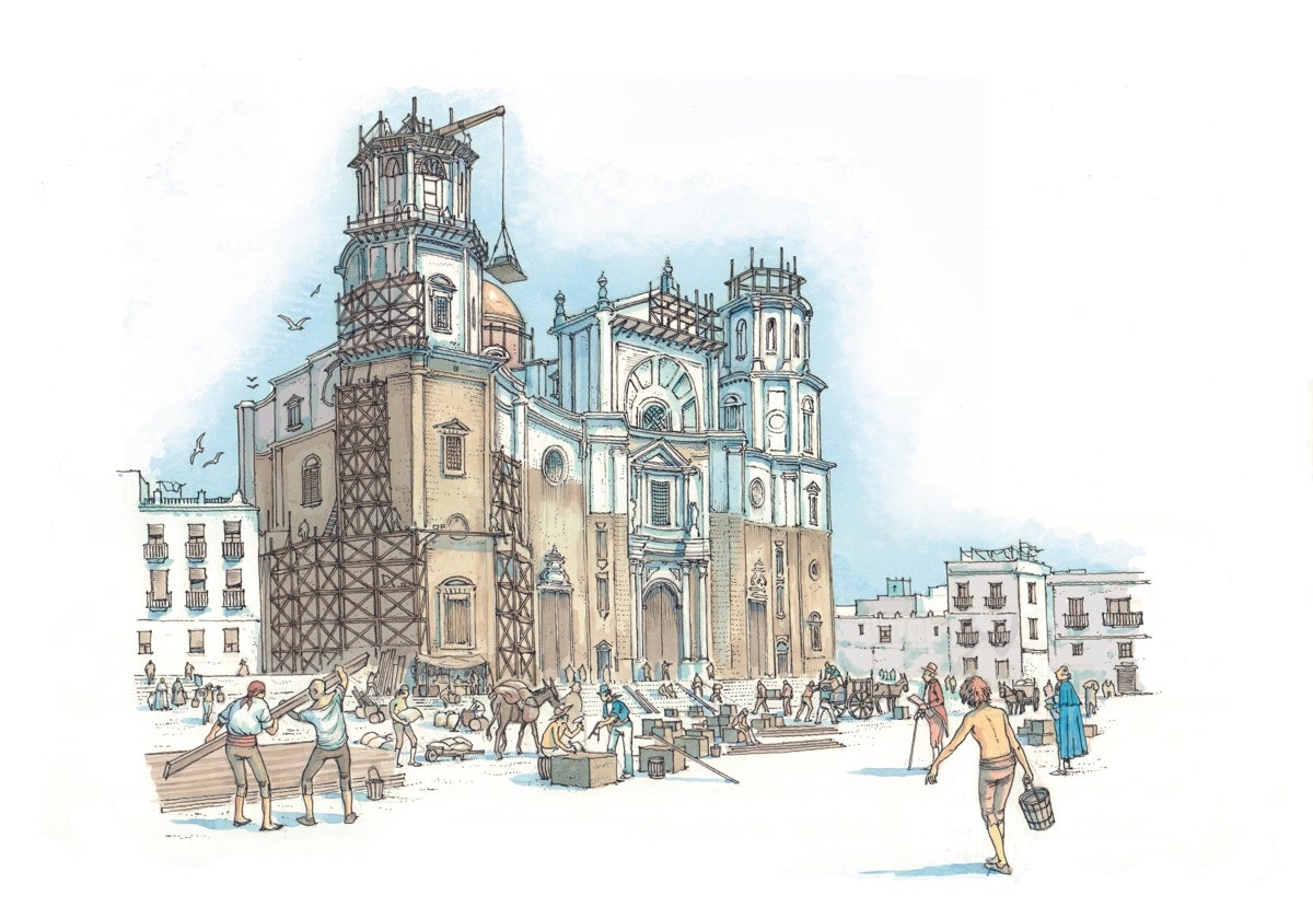 Ilustración de la catedral nueva