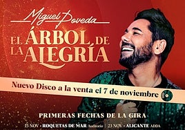 Miguel Poveda estará en Cádiz con 'El Árbol de la Alegría'