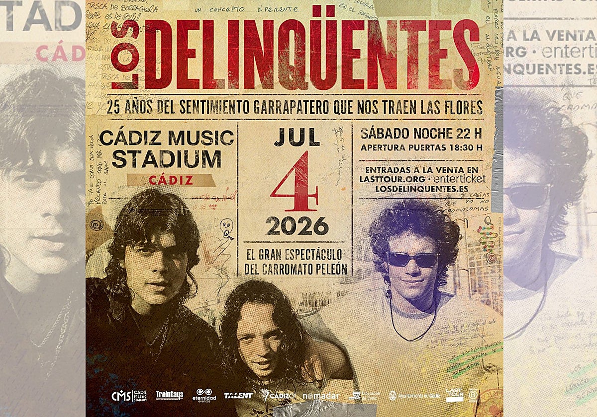 Los Delinqüentes actuarán este verano en Cádiz: fecha, lugar y compra de entradas
