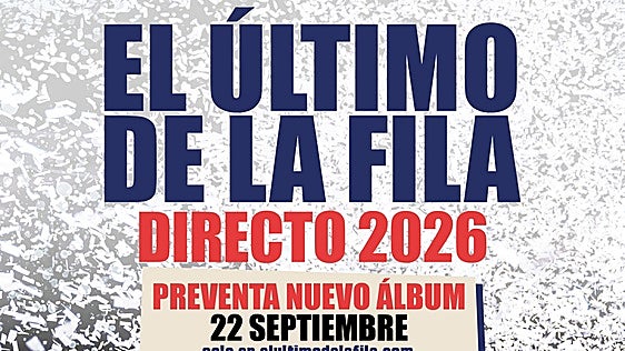 El álbum en directo recogerá la vuelta a los escenarios de El último de la fila.
