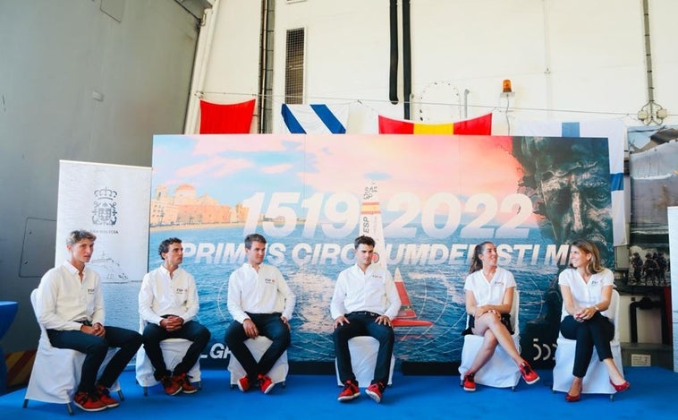 El equipo español de SailGP se presenta a bordo del buque Galicia