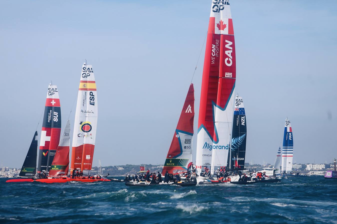 Disfruta de las mejores imágenes del primer día de SailGP en Cádiz