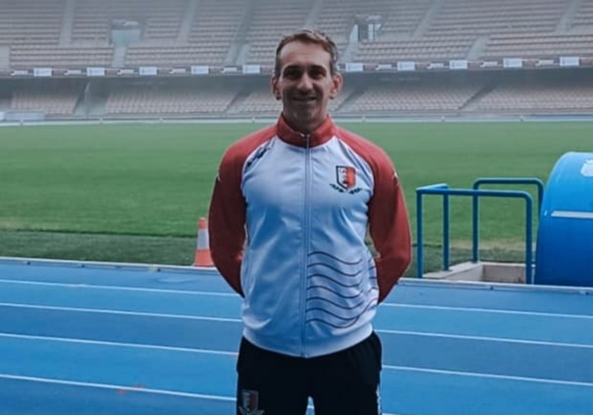 Miguel Ángel Muñoz tras una prueba atlética