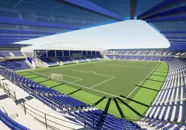 El nuevo estadio de fútbol de San Fernando tendrá un aforo de 7.000 espectadores ampliable a 8.500
