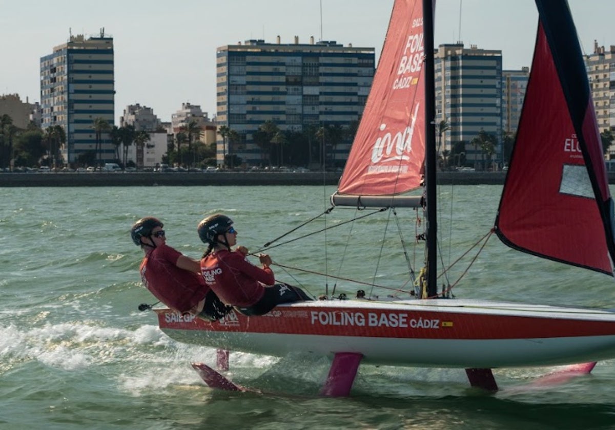 Florian Trittel, con la gaditana Sol López.