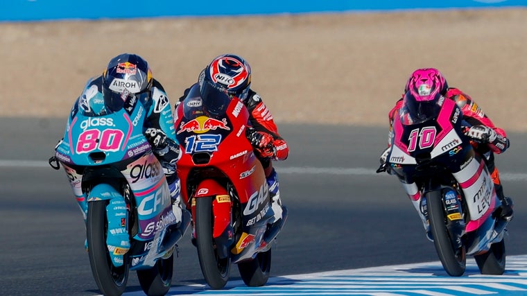 Imagen de la carrera de Moto3 en Jerez.