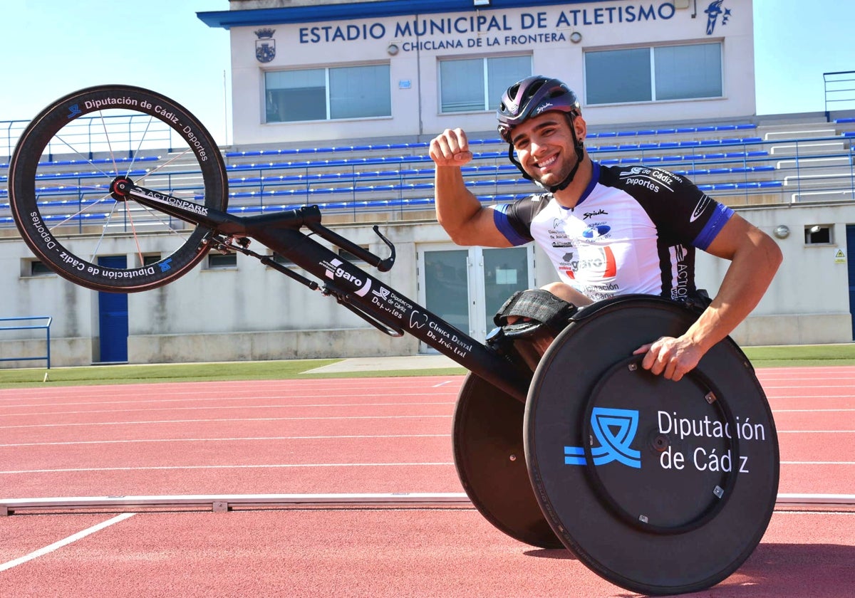 El deportista chiclanero José Manuel Quintero.