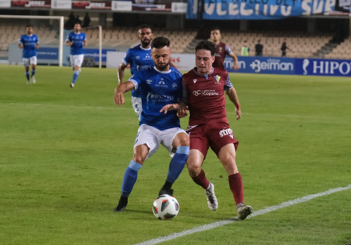 Imagen del último encuentro en Chapín entre el Xerez Deportivo y el Cádiz Mirandilla