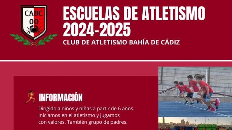 El Club Atletismo Bahía de Cádiz pone en marcha las Escuelas de Atletismo 2024/2025