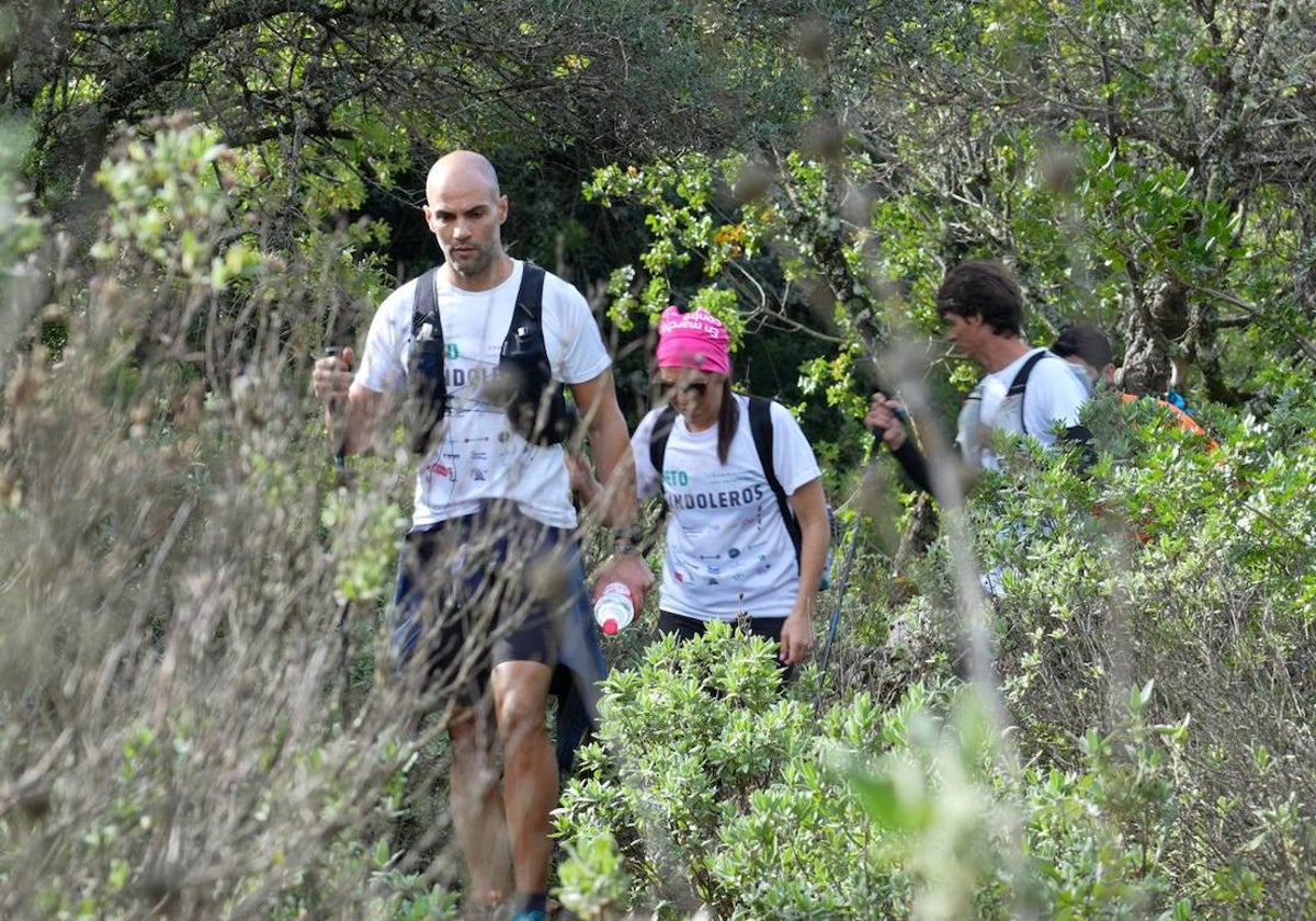 Abel Mansilla durante el reto de la Ruta Bandoleros.