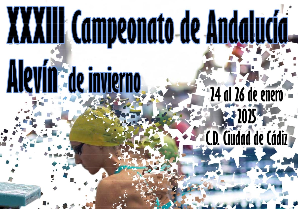 Cartel de la competición que se celebrará en Cádiz.