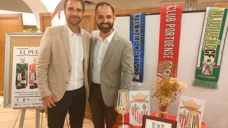 José María Aguilera junto a Álvaro Mogollo.