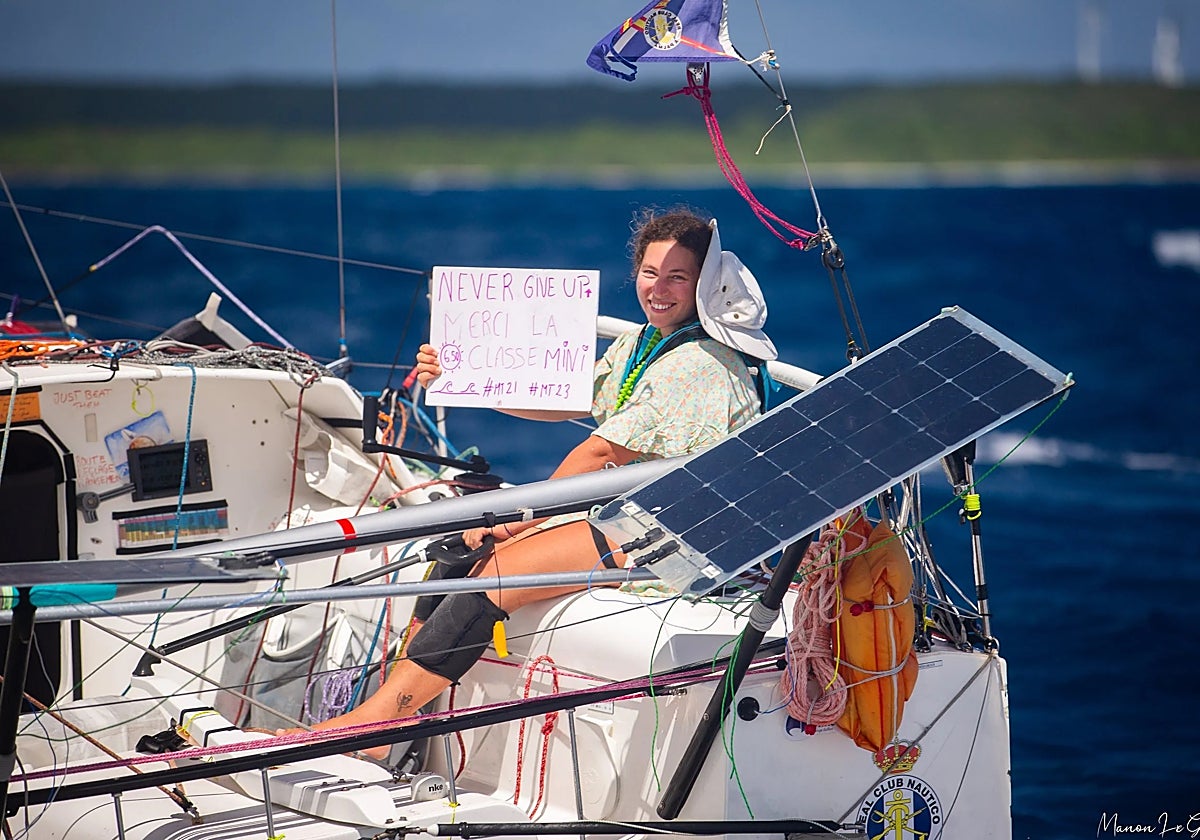 Aina Bauzá durante una travesía.