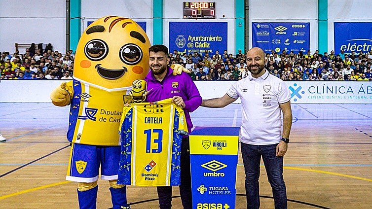 Virgili Cádiz - Barça de la Copa del Rey de fútbol sala: Catela recibe en casa su merecido homenaje