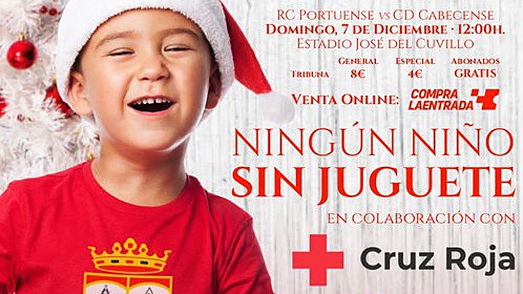 Fútbol, infancia y solidaridad, de la mano gracias a la Cruz Roja y el Racing Club Portuense