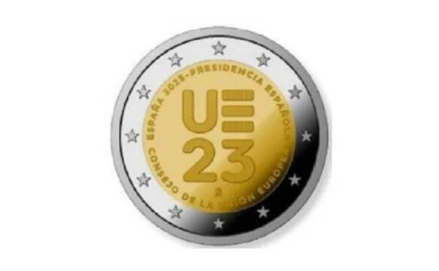 Moneda de dos euros en conmemoración de la presidencia española del Consejo de la Unión Europea. (UE)