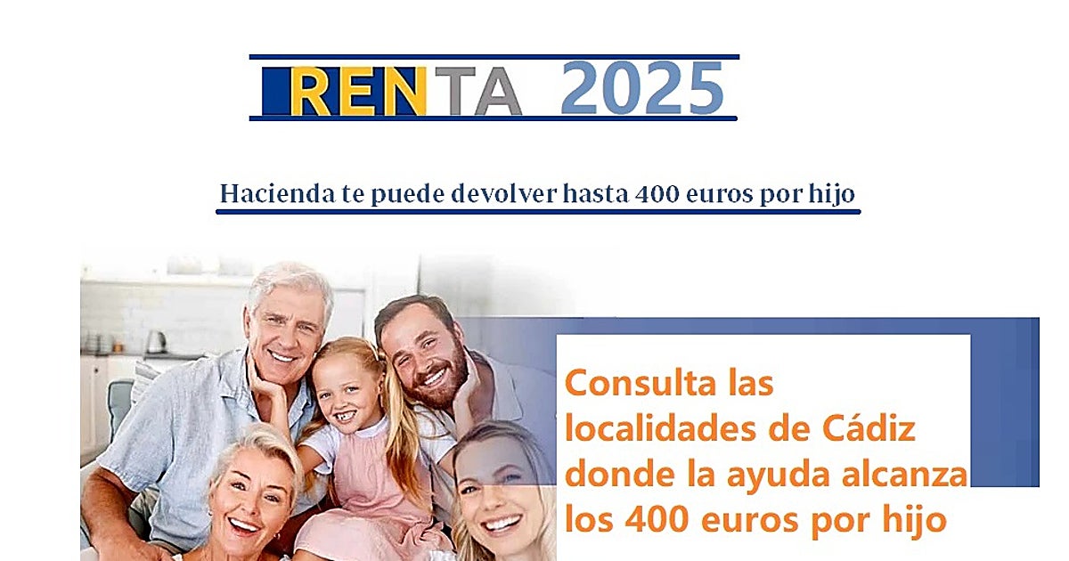 Si vives en estos pueblos de Cádiz, Hacienda te devuelve hasta 400 ...