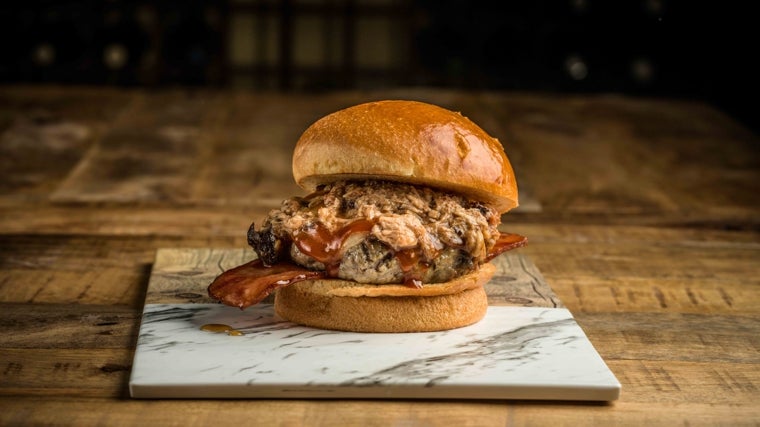 Hamburguesa elaborada por Big John Burgers & Wines
