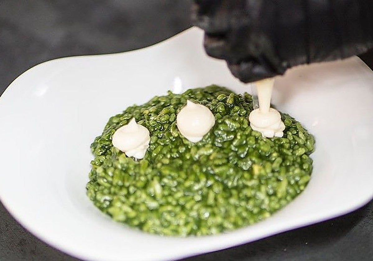 Arroz con plancton en la Taberna del Chef del Mar en El Puerto de Santa María