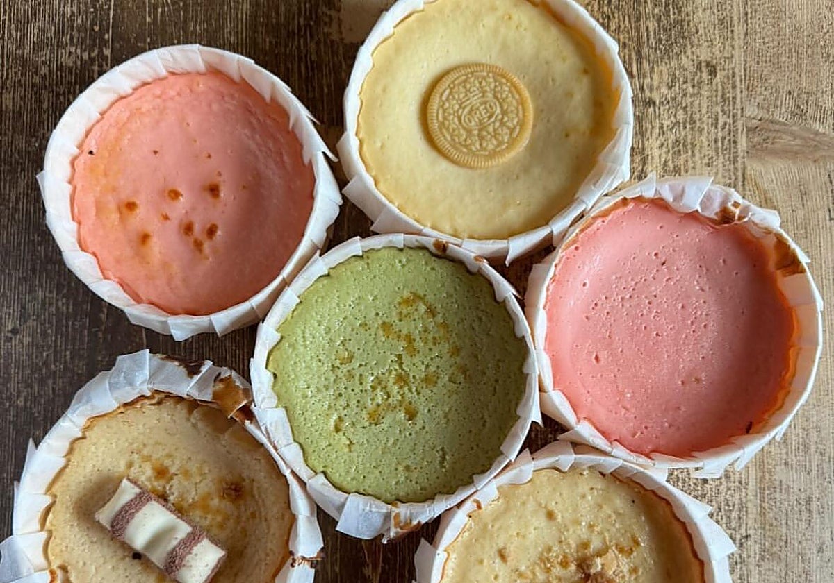 Tartas de queso de diferentes sabores en La Macarra