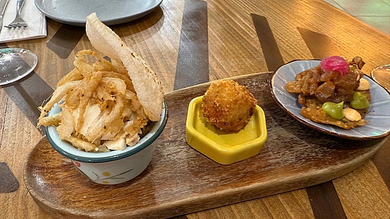 Selección de elaboraciones en Suber Espacio Gastronómico de Alcalá de los Gazules (Cádiz)