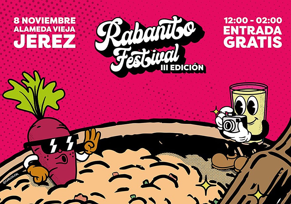 Cartel de la III edición de Rabanito Festival en Jerez de la Frontera