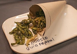 Camarones vivos empanados en harina de algas de &Aacute;ngel le&oacute;n